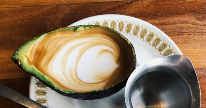 Hipsters are now drinking lattes out of avocados - VIDEO