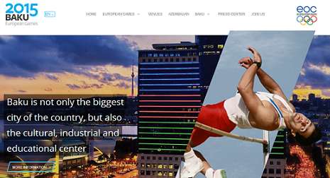 “Bakı Avropa Oyunları 2015”in rəsmi səhifəsi açıldı