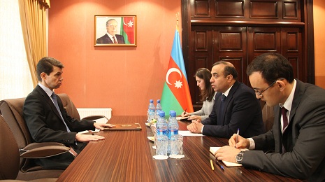 Azay Quliyev Ukrayna səfirilə görüşüb
