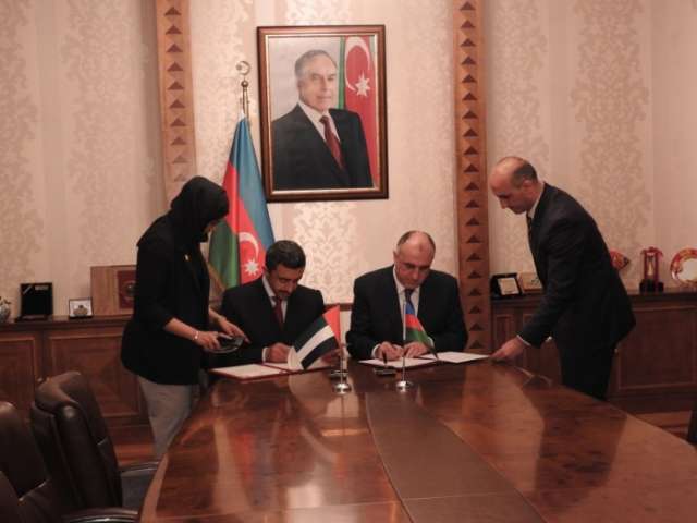 Azerbaijan, UAE sign MoU