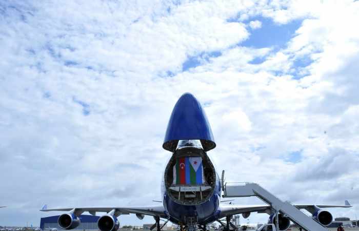 Azerbaijani plane carrying humanitarian aid leaves for Djibouti