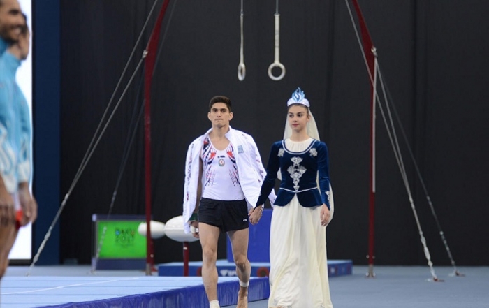 Azerbaijani gymnast wins gold medal at Baku 2017