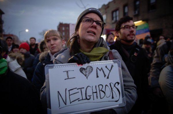 New York: le Queens en soutien des musulmans