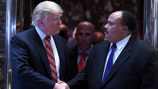 Donald Trump rencontre le fils de Martin Luther King