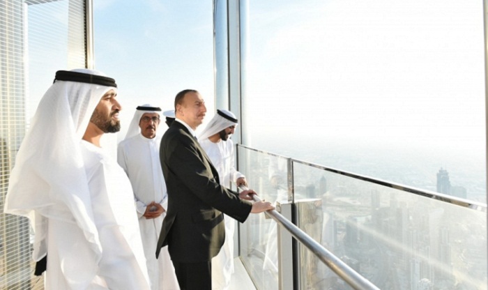 President Ilham Aliyev visited Burj Khalifa in Dubai - PHOTOS