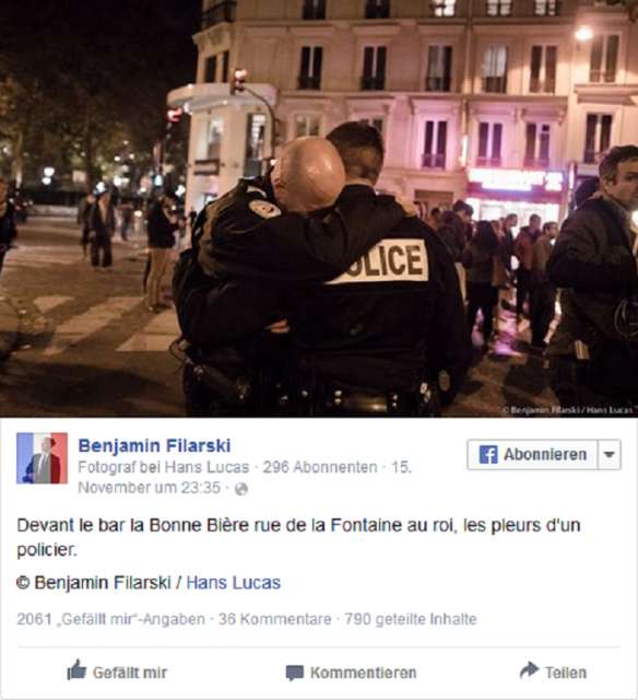 Nach Attentat in Paris: Facebook-Foto rührt zu Tränen