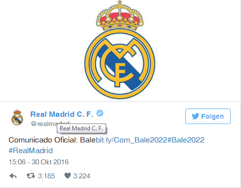 Offiziell: Real verlängert Vertrag mit Bale