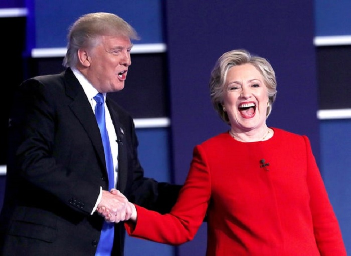 Trump whispers to Hillary: ‘Thank you for being here’