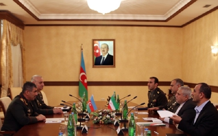Azerbaijani Defense Minister meets with Iranian ambassador