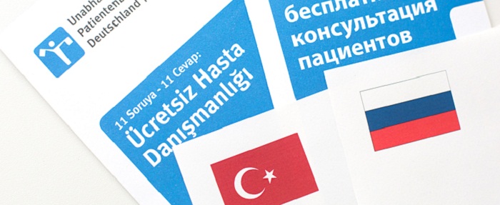 Auf Türkisch und Russisch: Patienten bekommen ab 2016 bessere Beratung