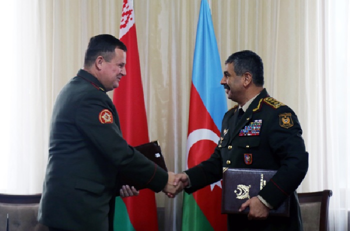 Azərbaycanla Belarus arasında hərbi anlaşma - Fotolar