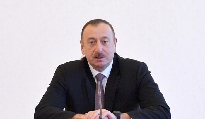 President Ilham Aliyev attends opening of Yeni Agdag gypsum plant