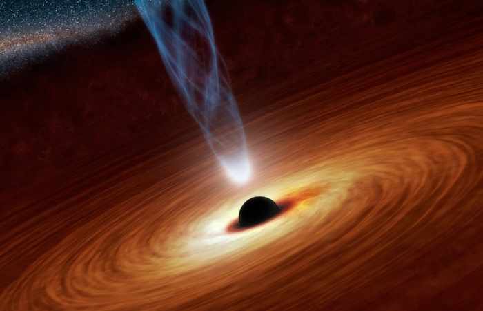'Supermassive' black hole rocketing through space at five million mph