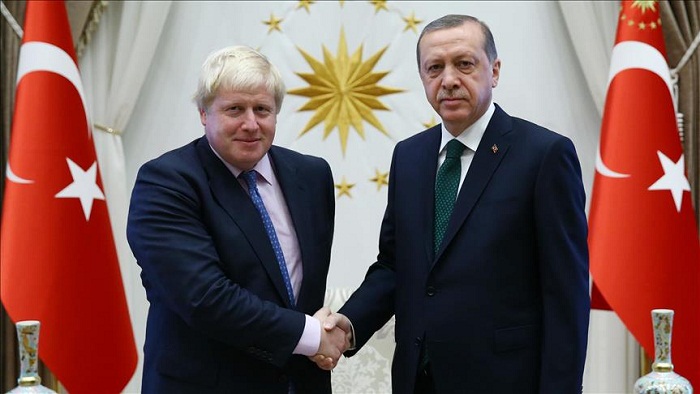 Erdogan reçoit Boris Johnson à Ankara