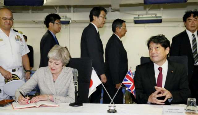 After North Korea missile, Britain and Japan agree closer security ties