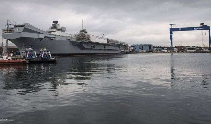 El mayor buque de guerra del Reino Unido inicia pruebas en alta mar