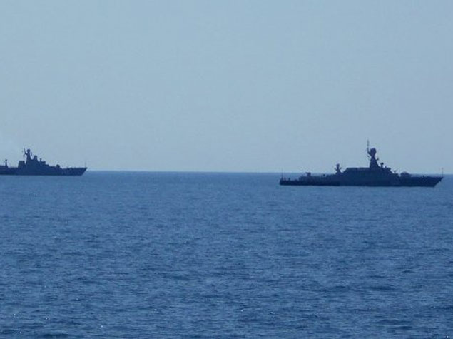 Azerbaijani, Russian border guards holding joint exercises in Caspian Sea