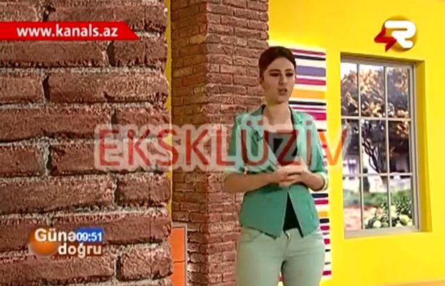 Şəkidə canlı efirdə zəlzələ anı - VİDEO