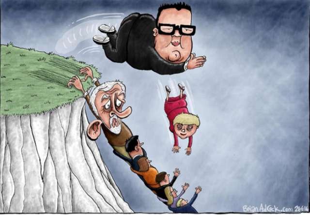 Brexit: das Ende der Europäischen Union - Karikatur