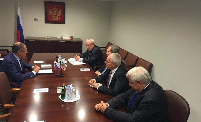 Russian FM meets with Minsk Group co-chairs in New York