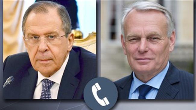 Ayrault et Lavrov discutent de la situation en Syrie et en Ukraine par téléphone