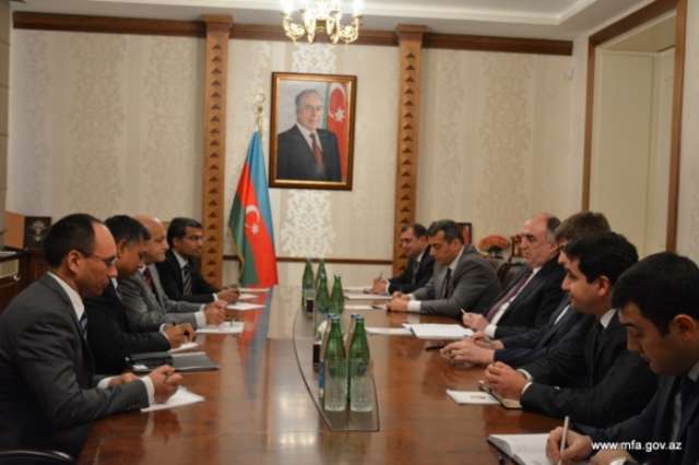 Azerbaijani FM meets with Indian minister of state for external affairs
