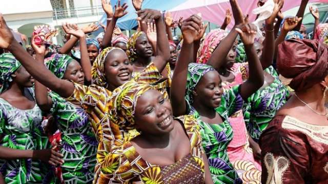 Chibok girls: 82 reunited with families in Nigeria