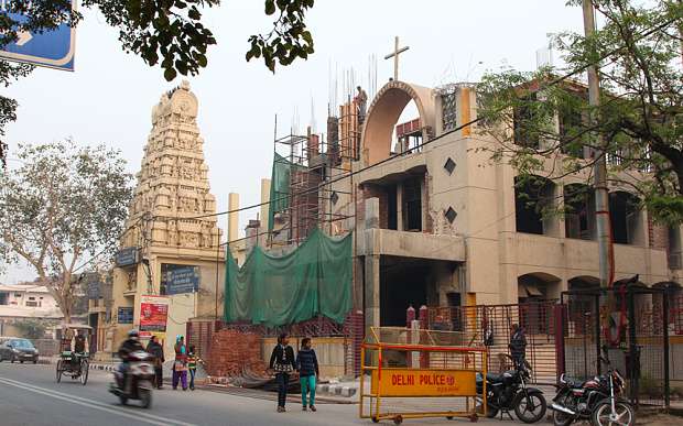 Security stepped up at Delhi churches as Christians in India fear attack
