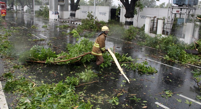 El ciclón Vardah causa al menos 10 muertos en el sureste de la India