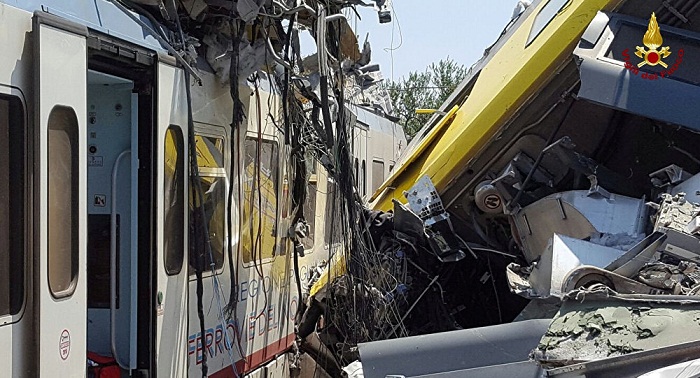 Collision de trains en Italie: le bilan s`alourdit à 27 morts