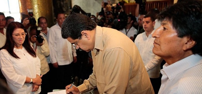 Presidentes de Venezuela y Bolivia rindieron homenaje a Fidel Castro