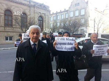 ATƏT-in Bakı Ofisinin qarşısında aksiya