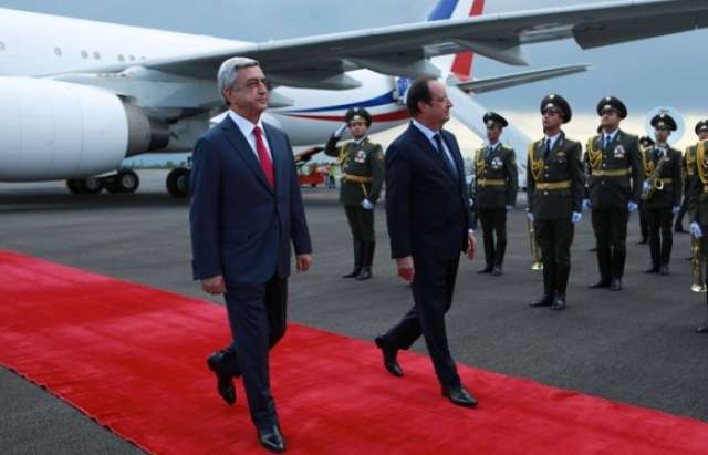 Armenian President Sargsyan departs for France on official visit
