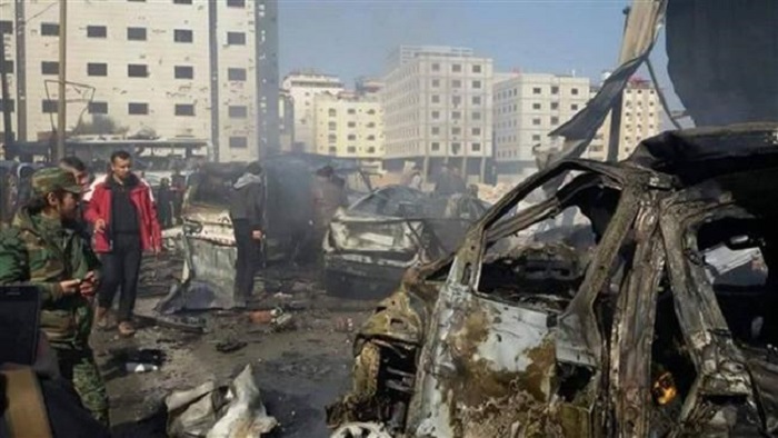 Twin blasts `hit Damascus suburb`