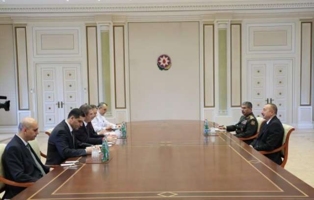 President Ilham Aliyev receives Turkish national defense minister