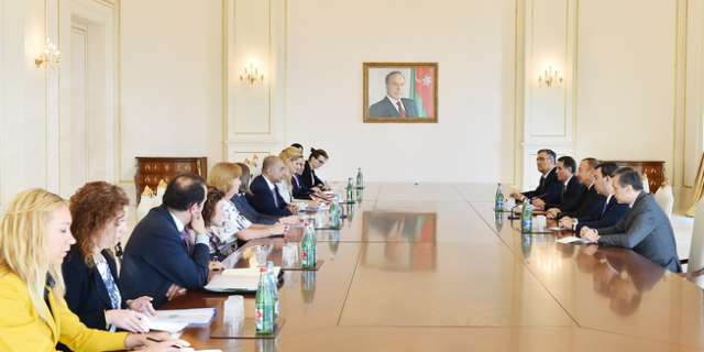 Ilham Aliyev ha recibido a la delegación de la UE