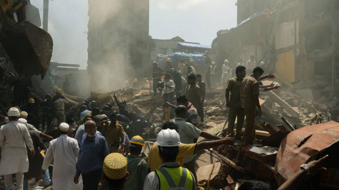 Inde: sept morts dans l'effondrement d'un immeuble à Bombay