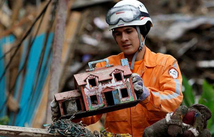 Consecuencias de derrumbe en Colombia