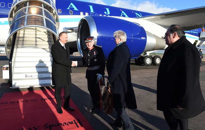 Le président Ilham Aliyev entame une visite en Grande-Bretagne