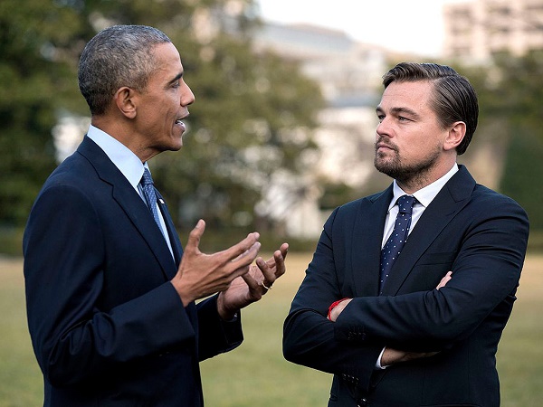 Leonardo DiCaprio et Barack Obama parlent climat