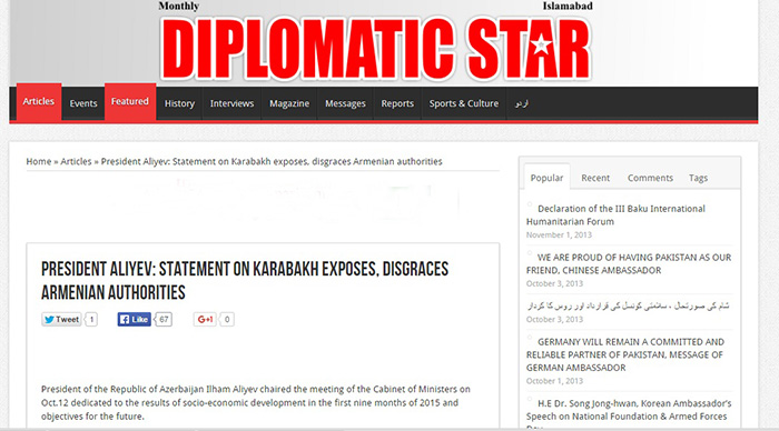 Statement on Karabakh exposes, disgraces Armenian authorities