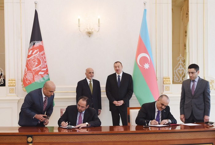 Unterzeichnung von aserbaidschanisch-afghanischen Dokumenten