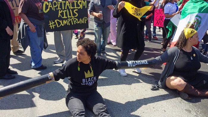 Wütende Proteste vor Wahlkampfauftritt von Donald Trump