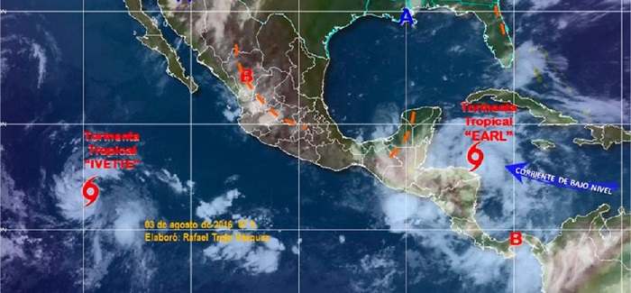 Earl se vuelve huracán en el mar Caribe