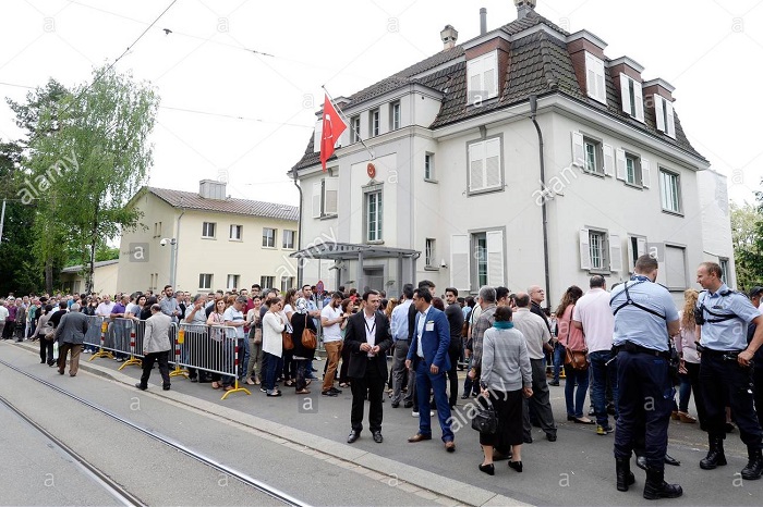 Turkish Consulate in Zurich attacked with fireworks