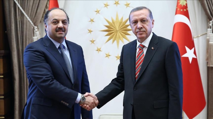 أردوغان يستقبل وزير الدولة القطري لشؤون الدفاع