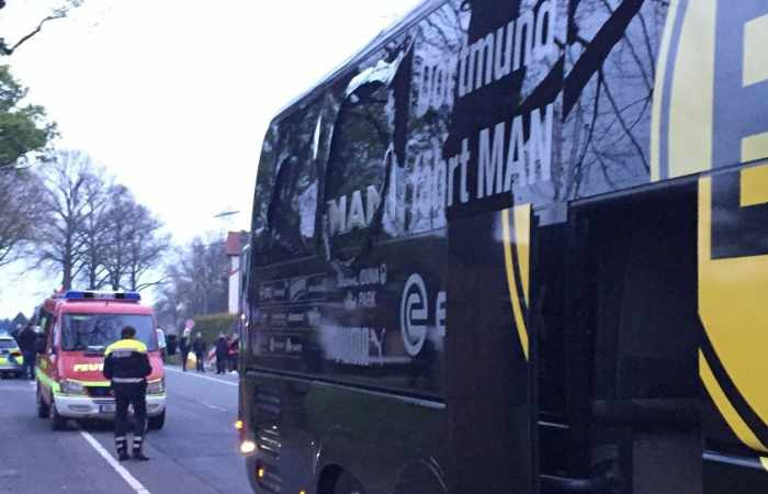 Borussia Dortmund confirm one injured in explosion involving team bus