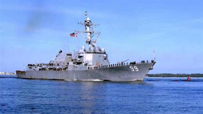 Navires de guerre US à Doha