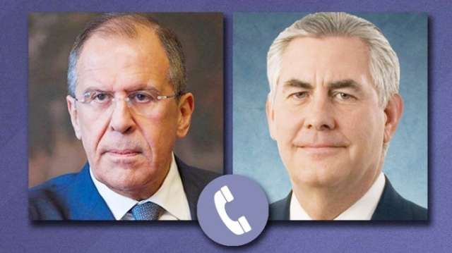 Russian Foreign Ministry: Lavrov and Tillerson discuss Syria by phone