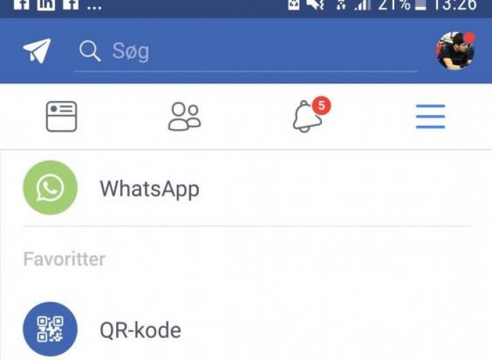 Facebook builds new WhatsApp button into app